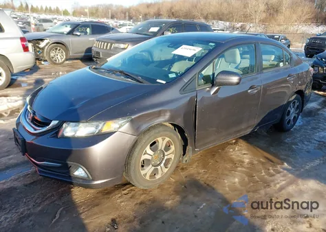 2014 Honda Civic Hybrid from USA, damaged, VIN 19XFB4F25EE001017